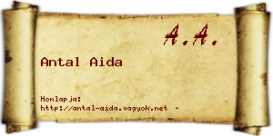 Antal Aida névjegykártya