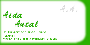 aida antal business card